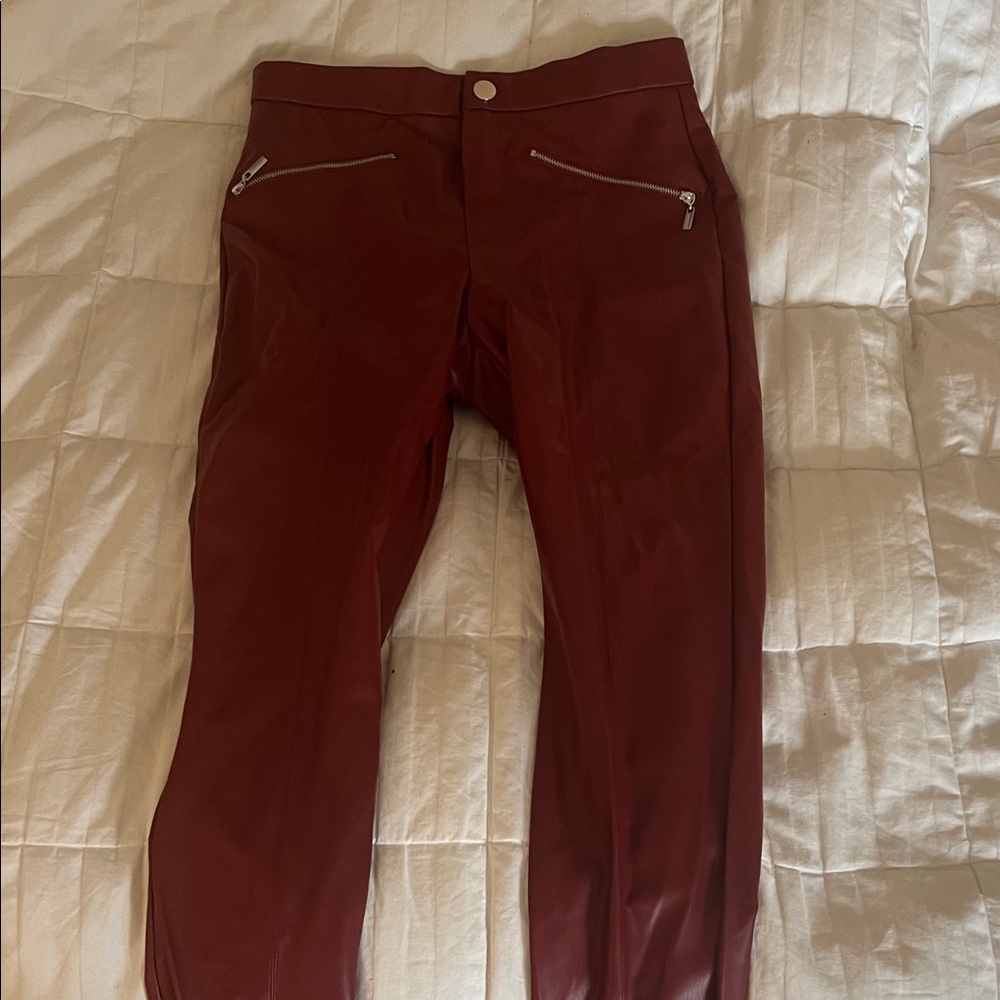 Zara Deep Red Trousers